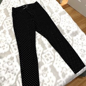Old Navy - Size 2 - Black and White Polka Dot - Pixie High Rise Pants